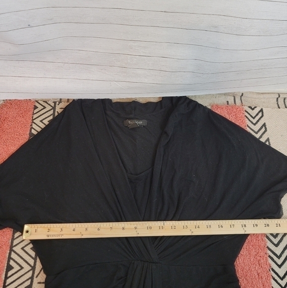 WHITE HOUSE BLACK MARKET SHORT SLEEVE FIT & FLARE SHEATH DRESS, SZ LARGE - Picture 11 of 13